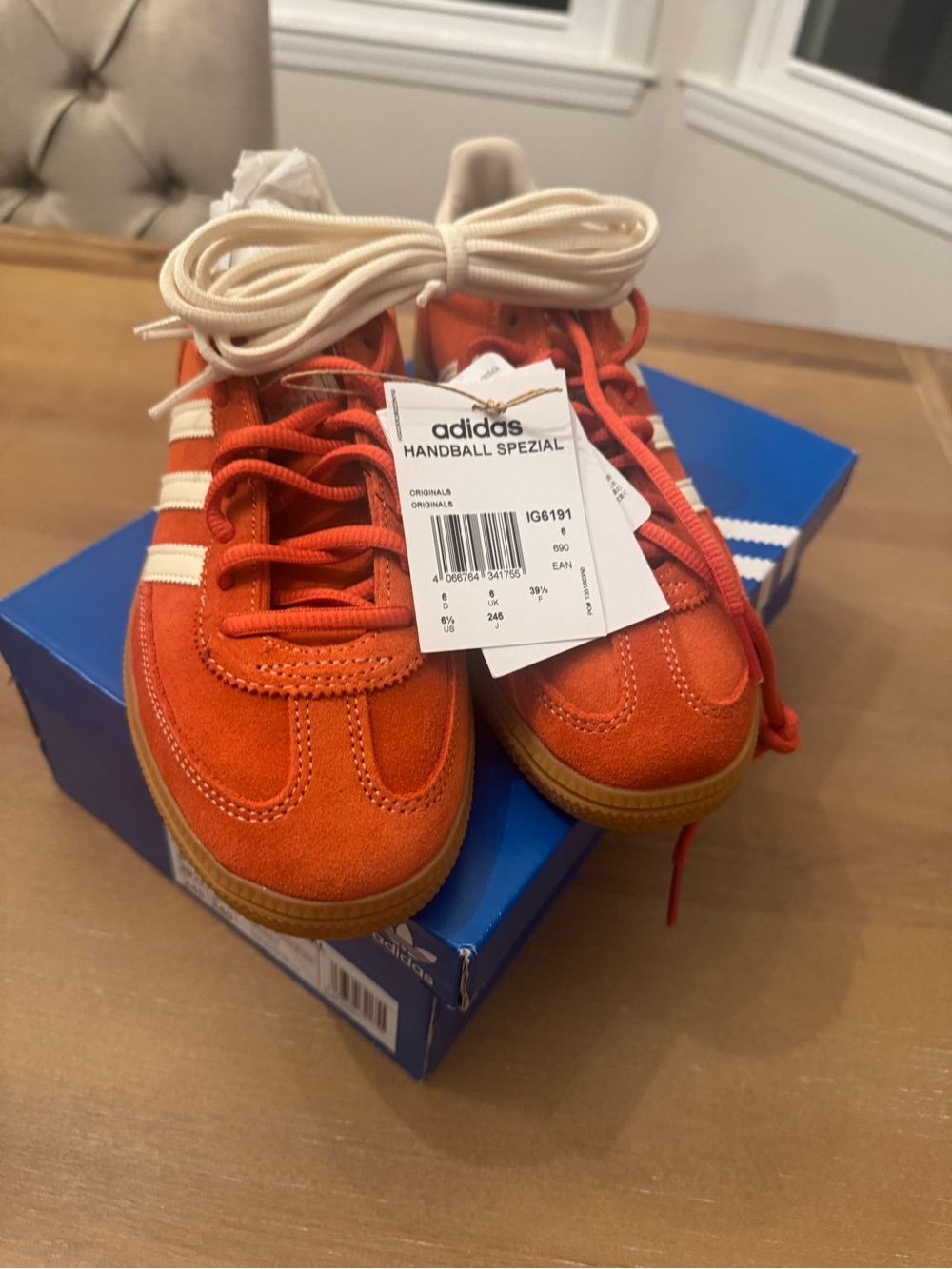 adidas Handball Spezial Preloved Red/Cream White - Picture 2 of 7